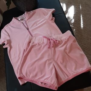 PINK TERRY CLOTH SHORT SET SMALL